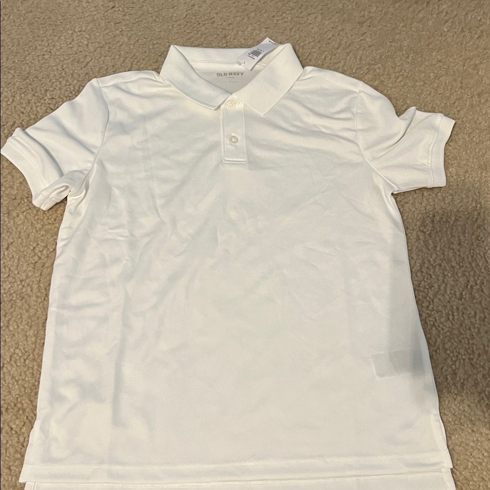 Boys Old Navy Classic White Polo